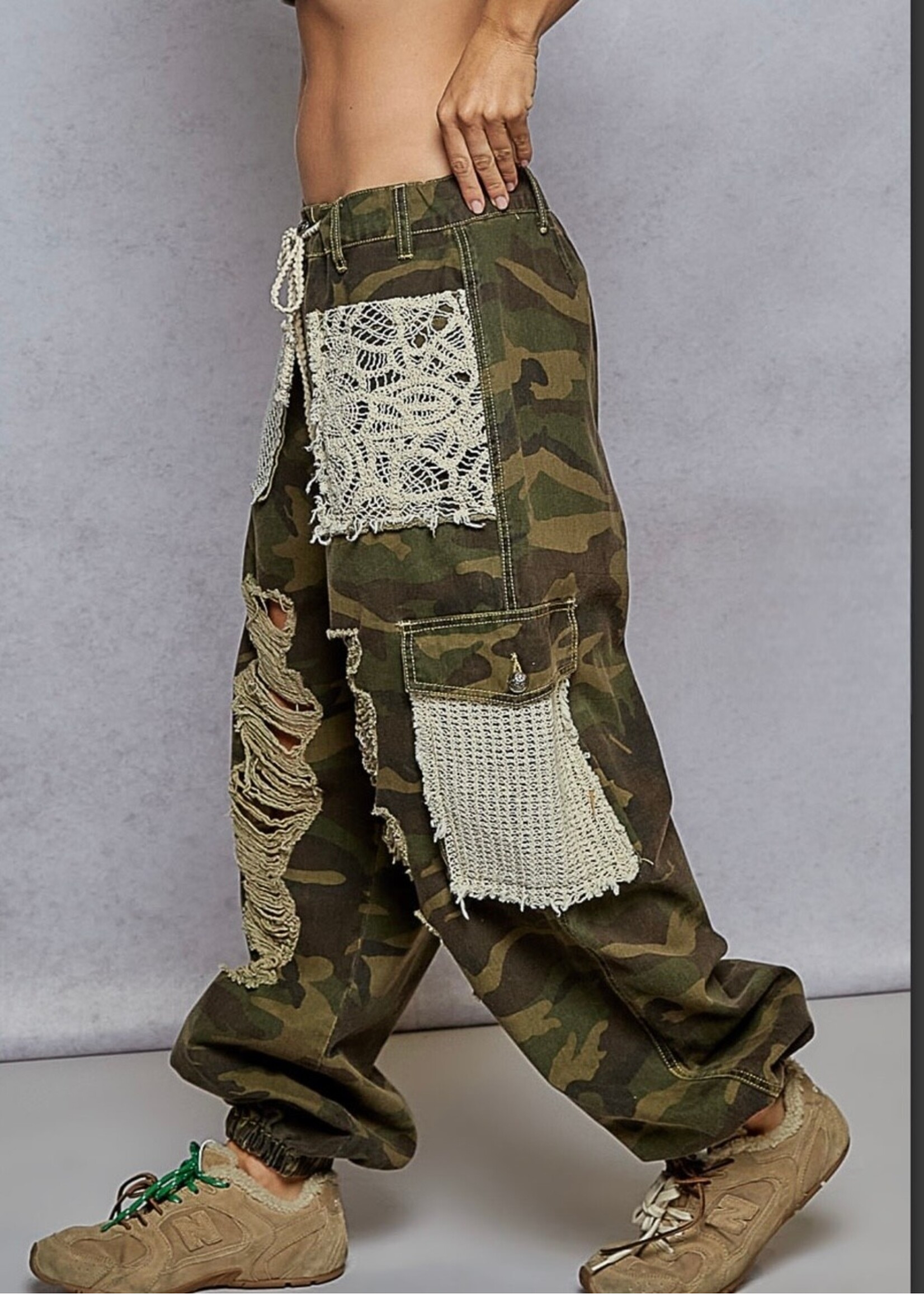 Dylan Distressed Camo Pants