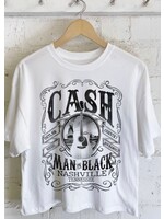 Cash Man In Black Graphic Tee