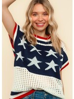 Oh My Stars & Stripes Sweater Top
