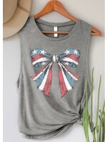Patriotic Graphic Bow Tank