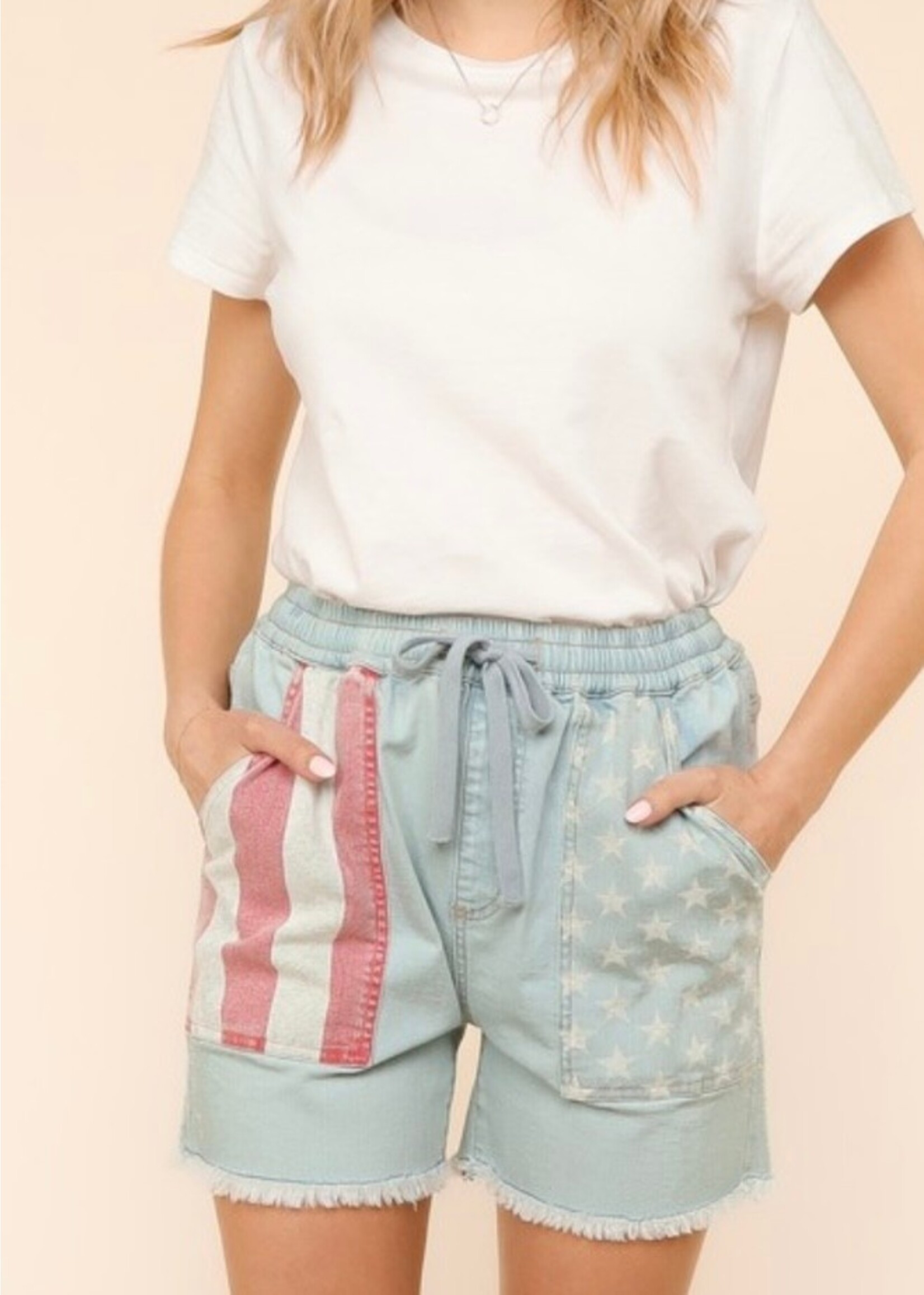 Stars & Stripes Denim Shorts
