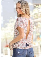 Lara Open Back Leopard Top