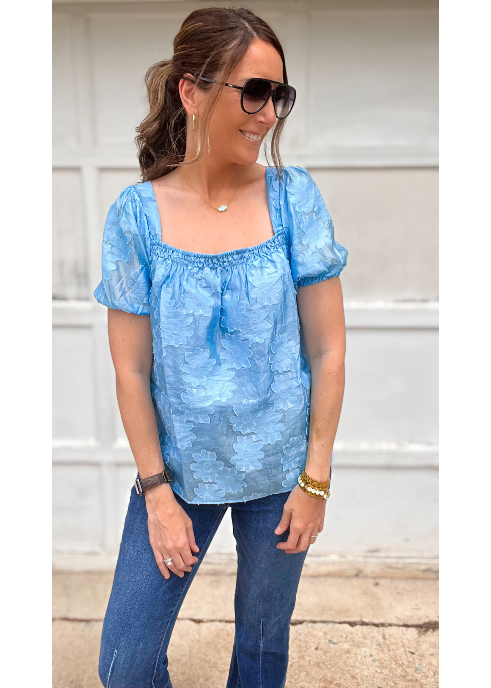 Serenity Daisy Floral Top
