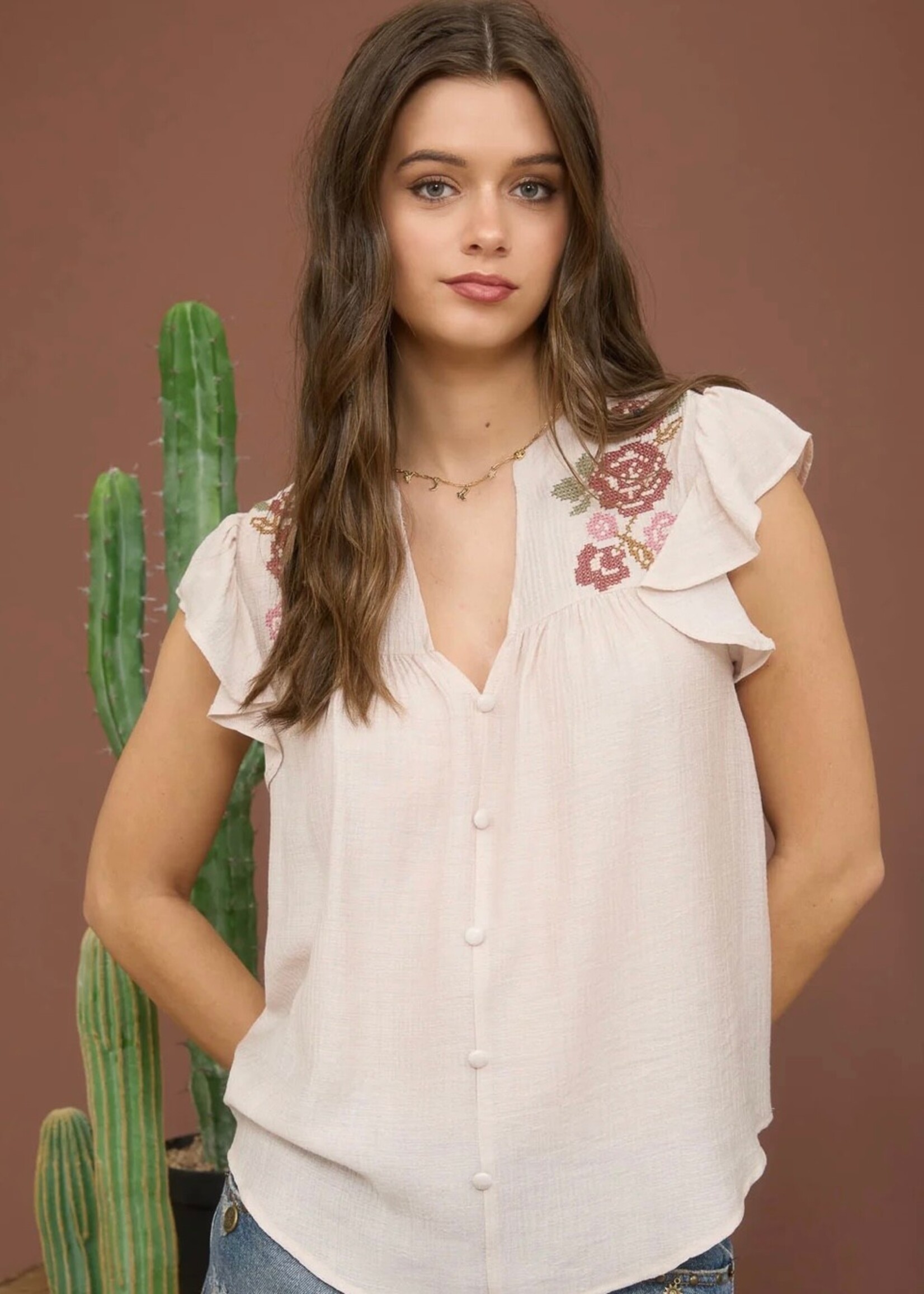 Nala Floral Embroidered Top