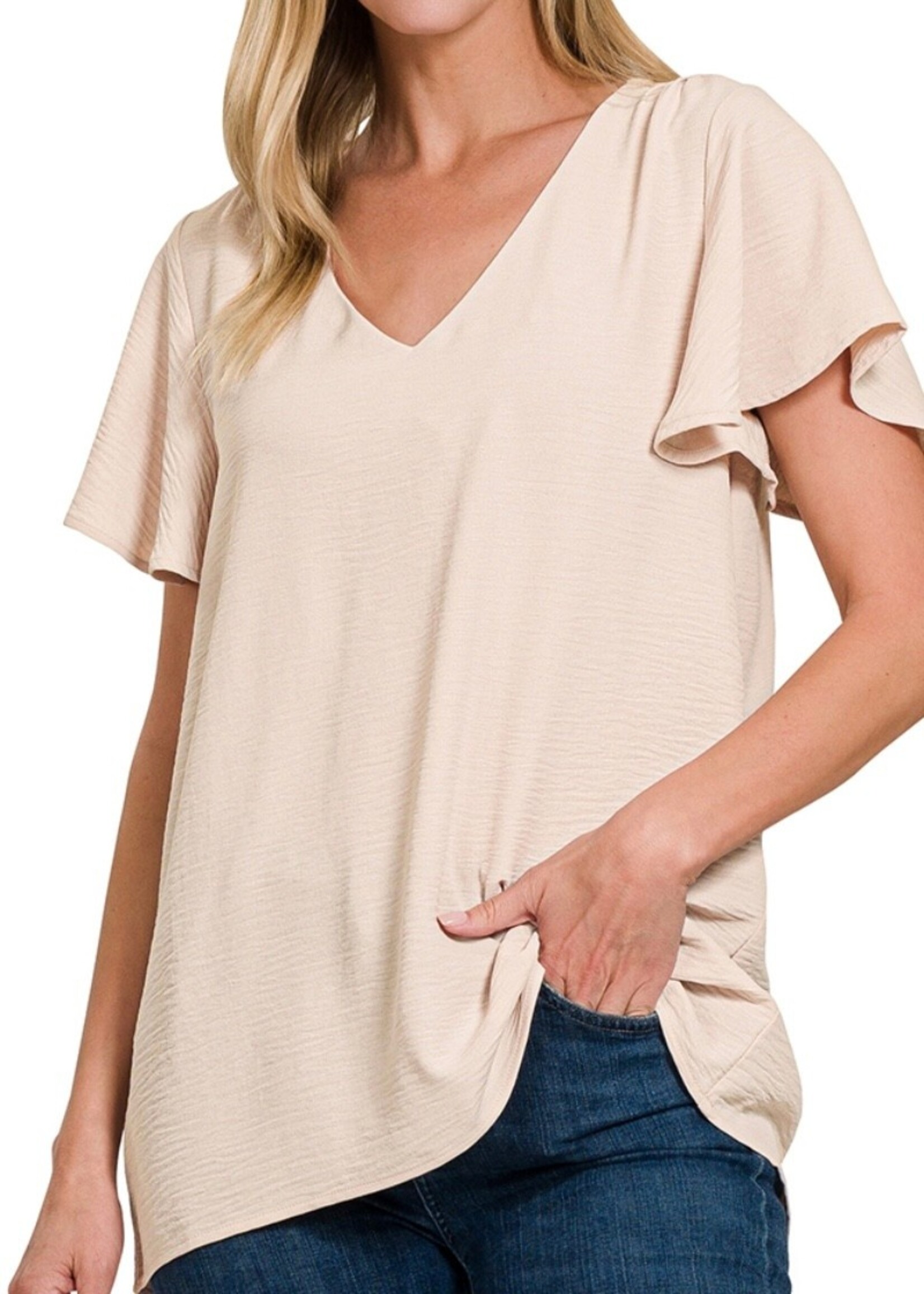 Aspen Airflow Flutter Sleeve Top