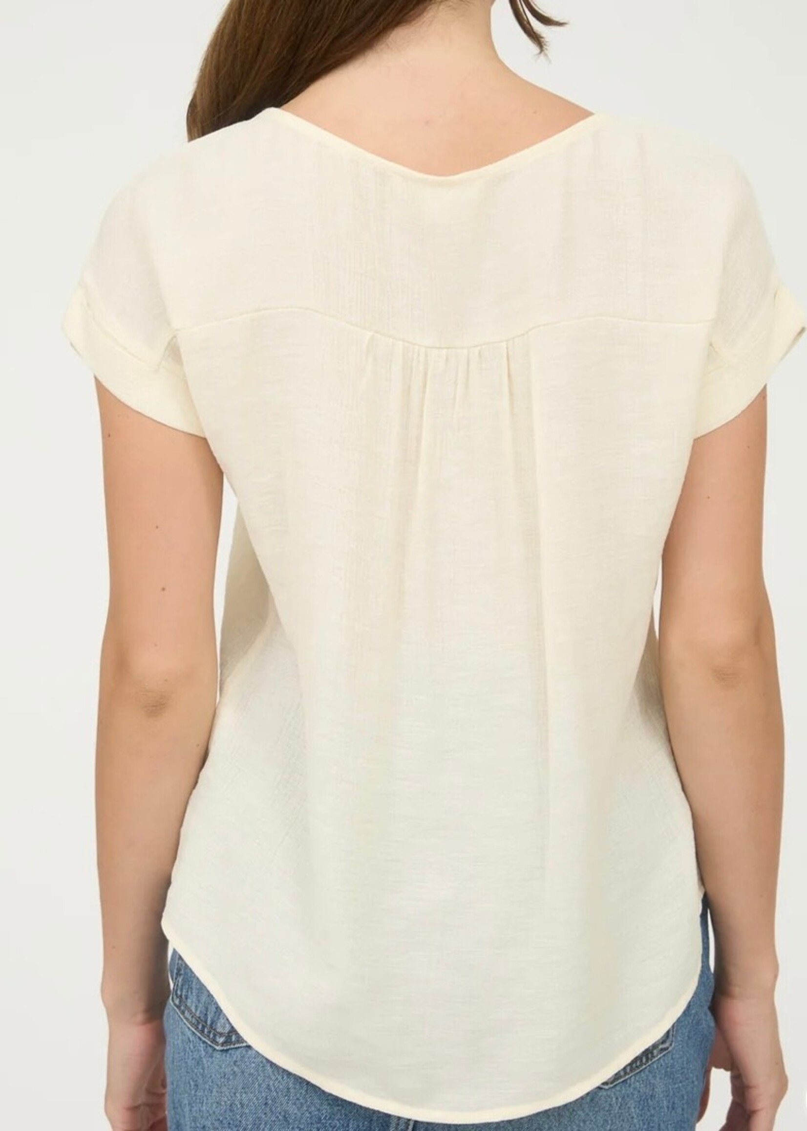 Marletta Lace Trim Crochet Top