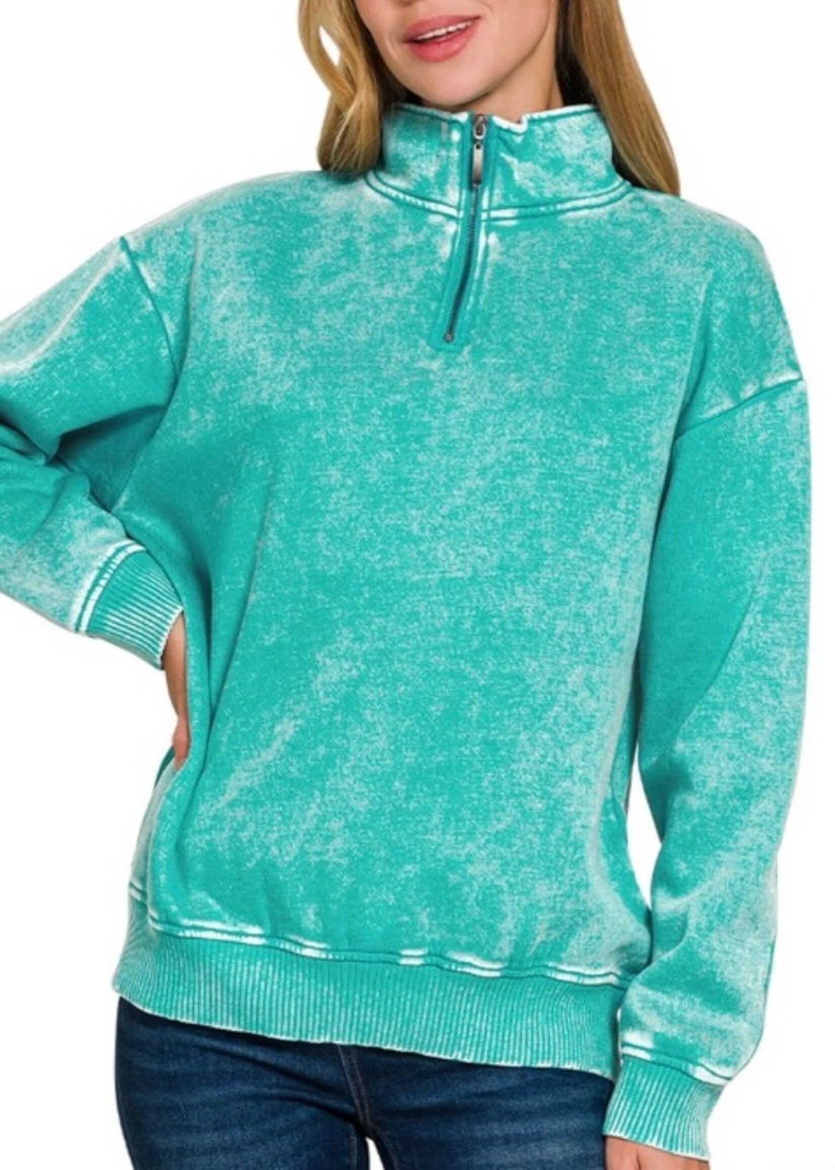 Hannah Acid Wash Pullover