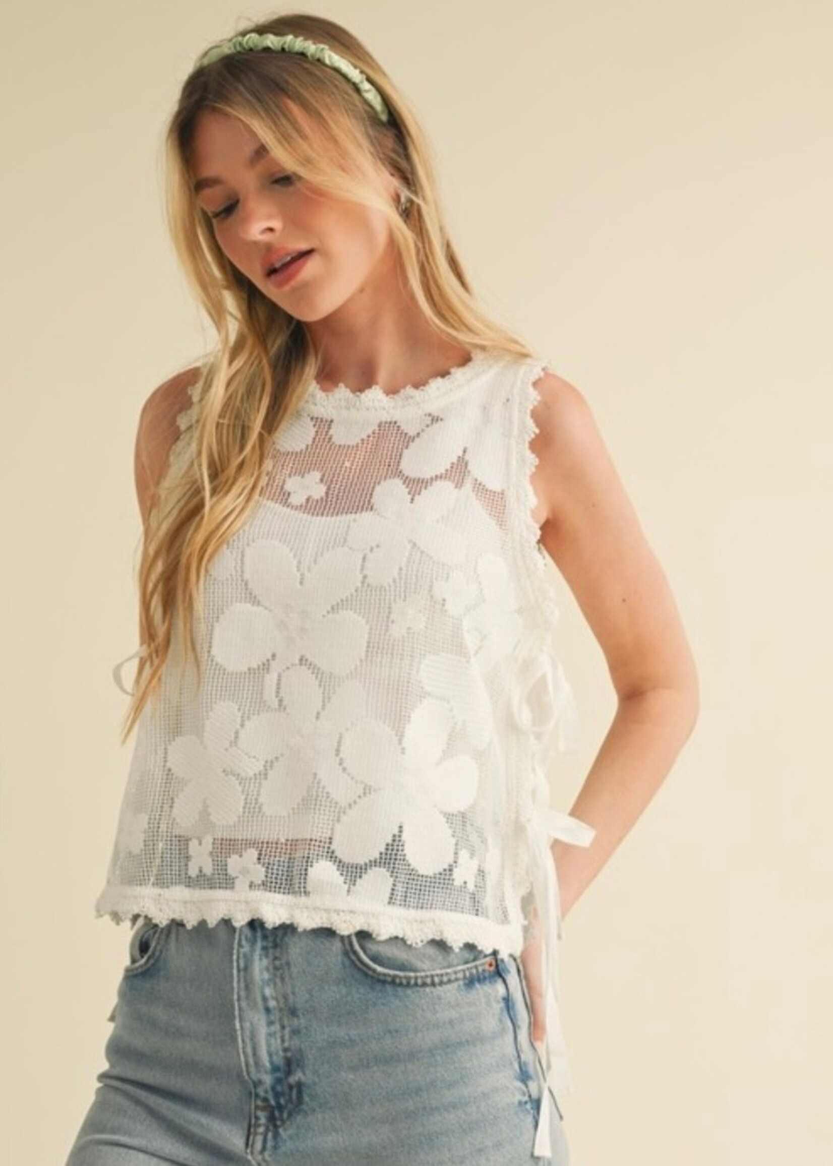 McKenzie Floral Crochet Top