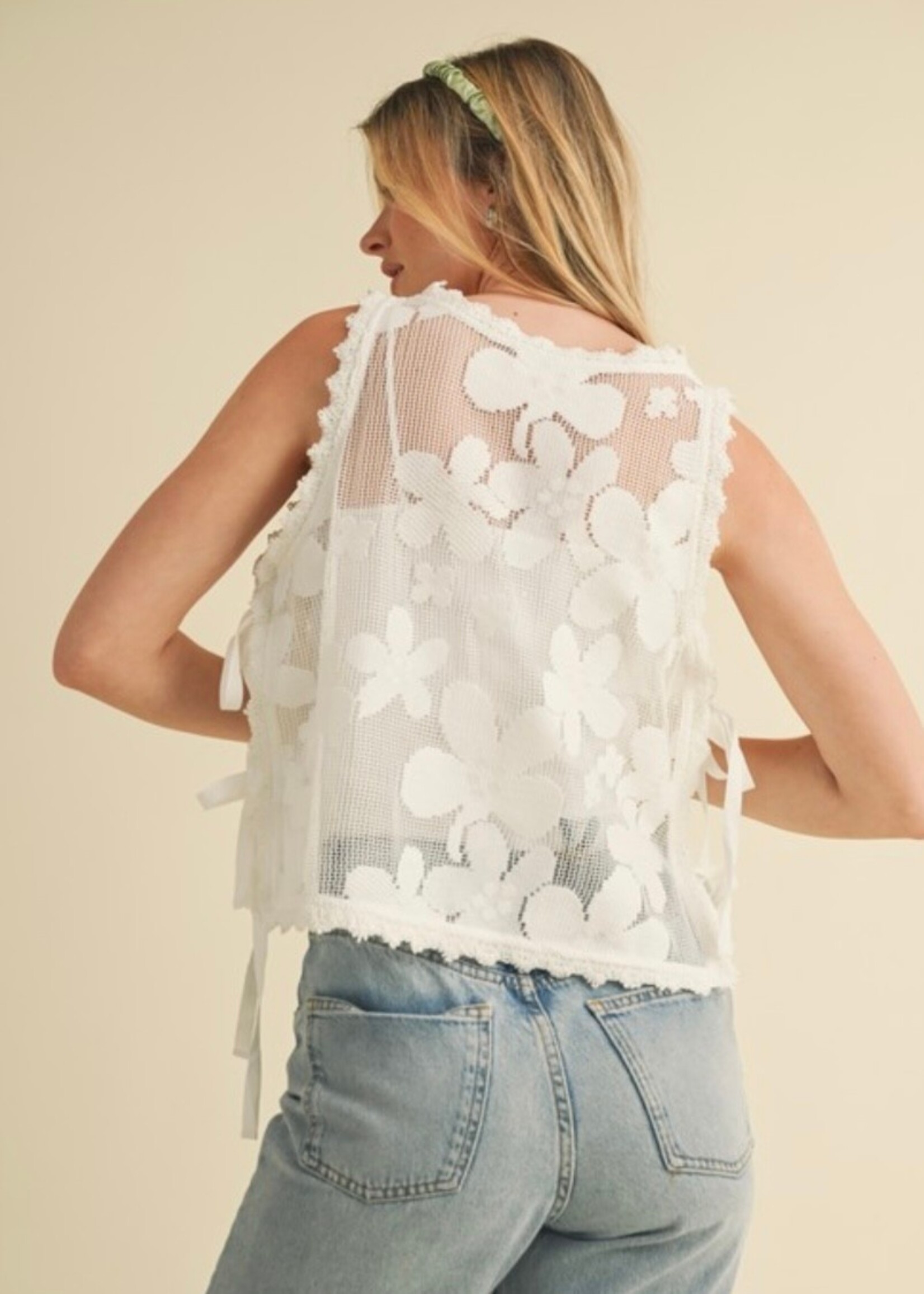 McKenzie Floral Crochet Top