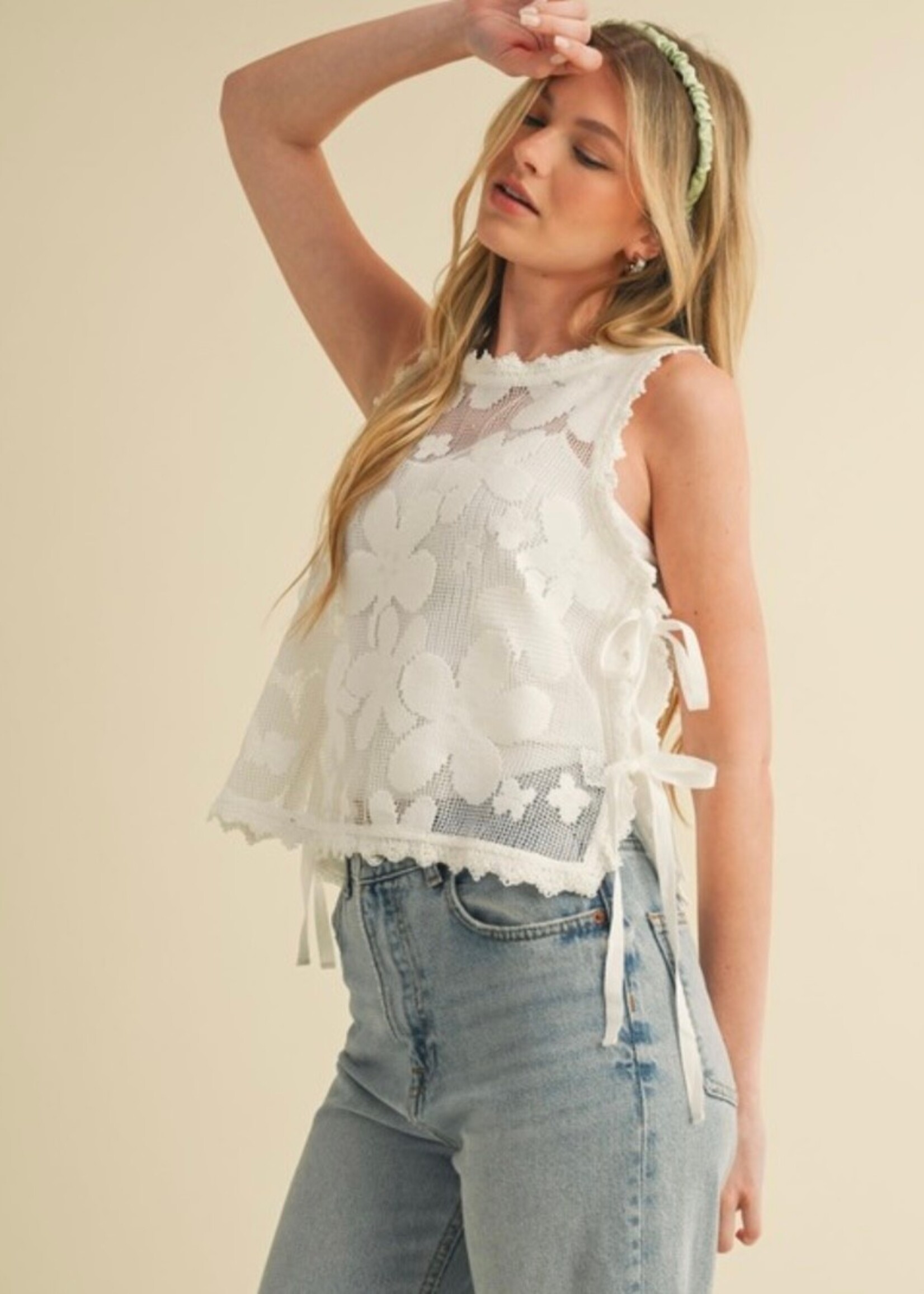 McKenzie Floral Crochet Top