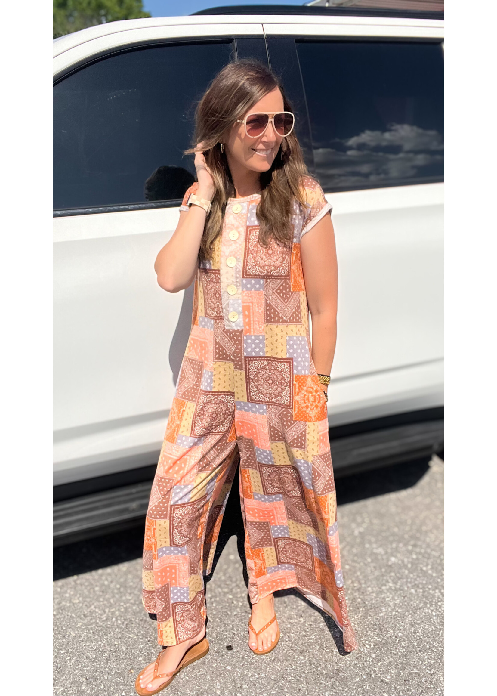 Sawyer Paisley Patchwork Jumpsuit