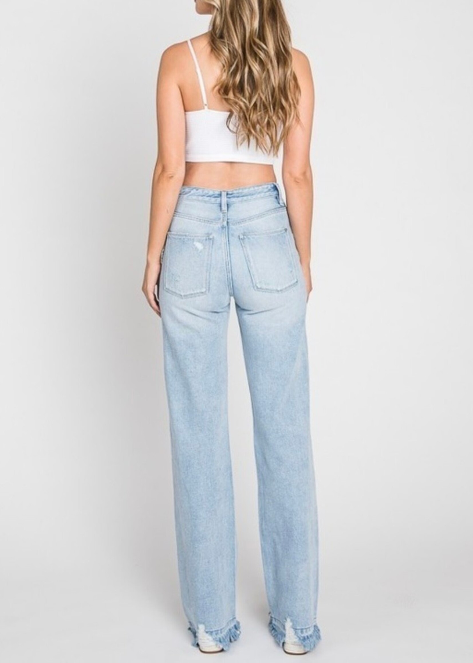 Klari Distressed Vintage Flare Jeans