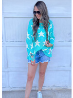 Seeing Stars Distressed Sweater