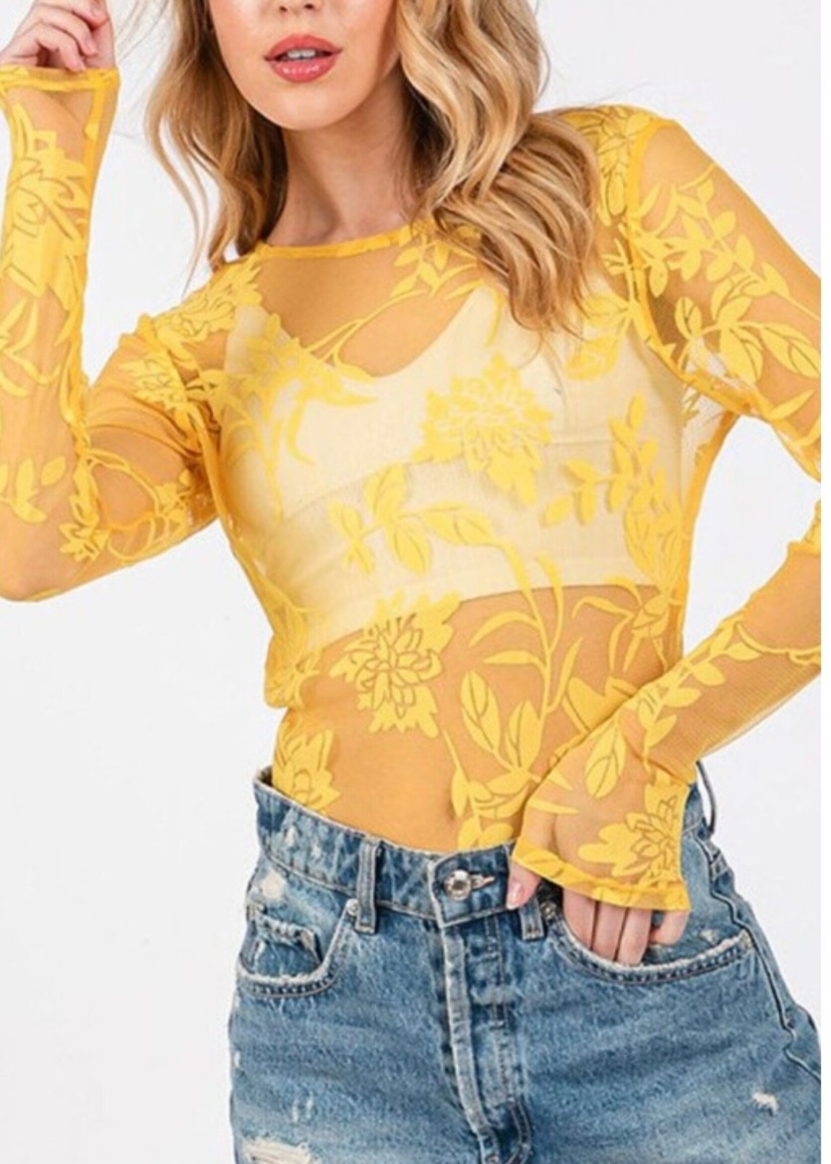 Faralyn Mesh Bodysuit