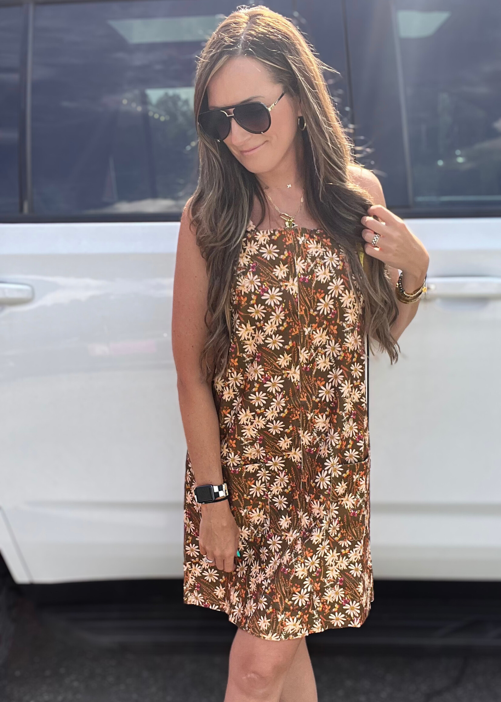 Bella Overall Floral Dress