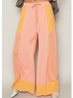 Sunset Mesh Panel Boho Pants