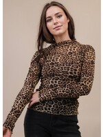 Trudy Leopard Mesh Top