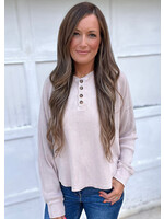 Lana Mineral Washed Waffle Henley Top