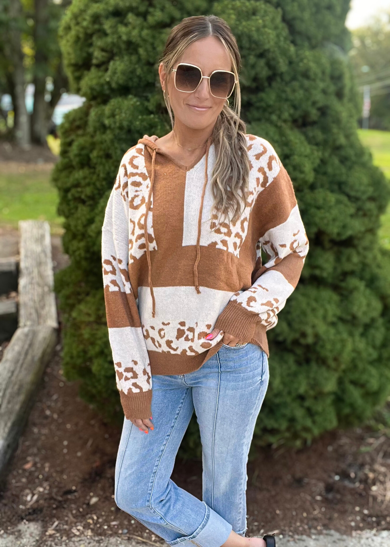 Caribelle Colorblock Sweater Hoodie