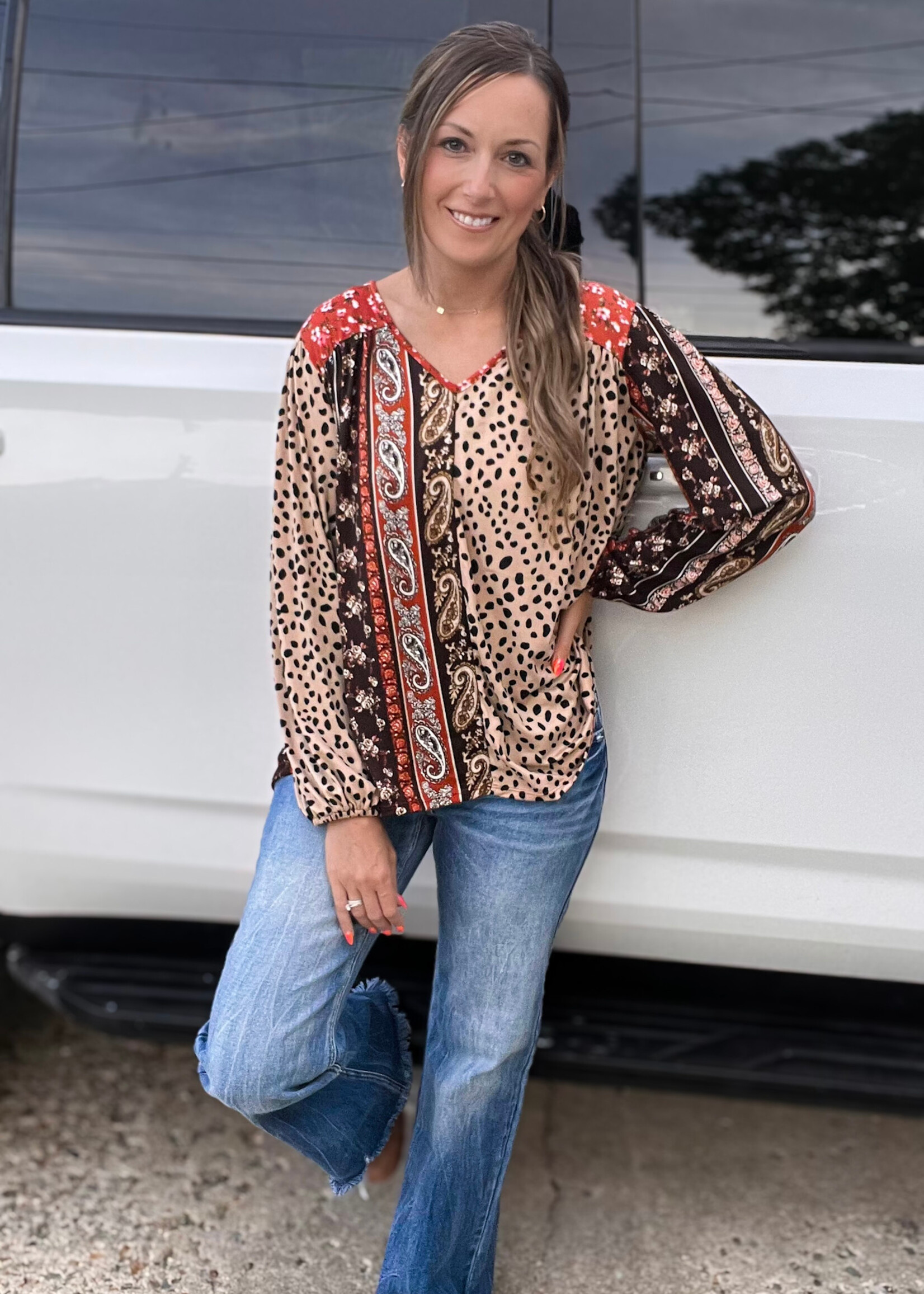 Kelson Animal Print Top