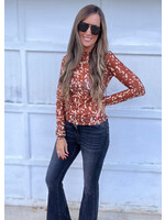 Wild Whisper Print Mesh Top