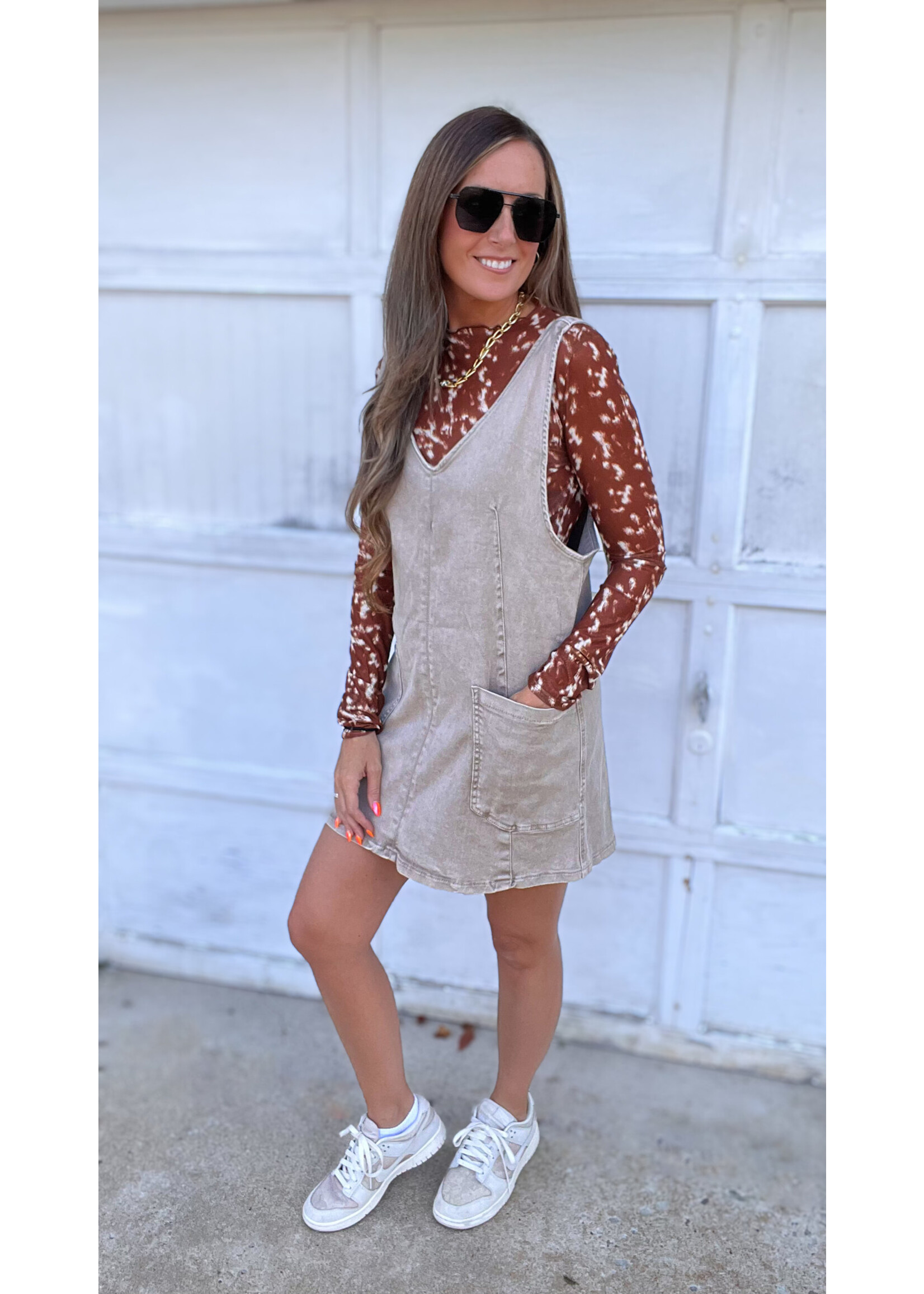 Wild Whisper Print Mesh Top