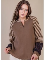 This and That Mixed Pattern Top