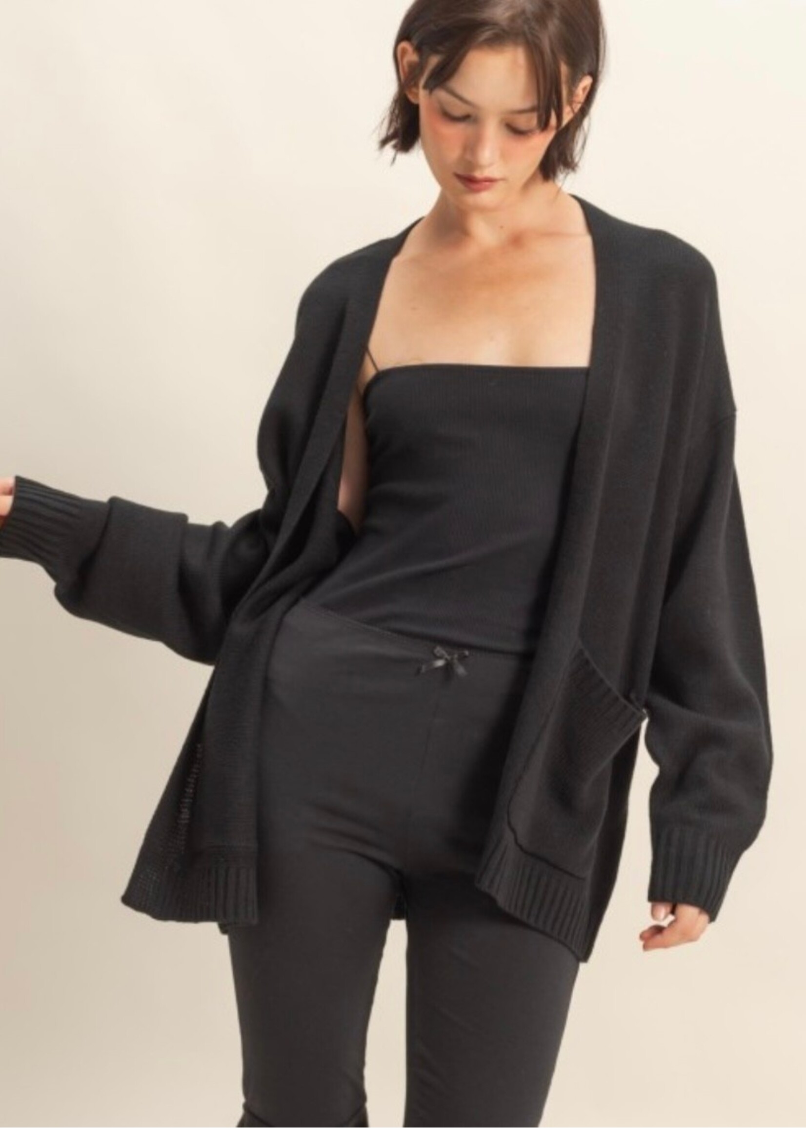 Sendra Oversized Open Front Cardigan