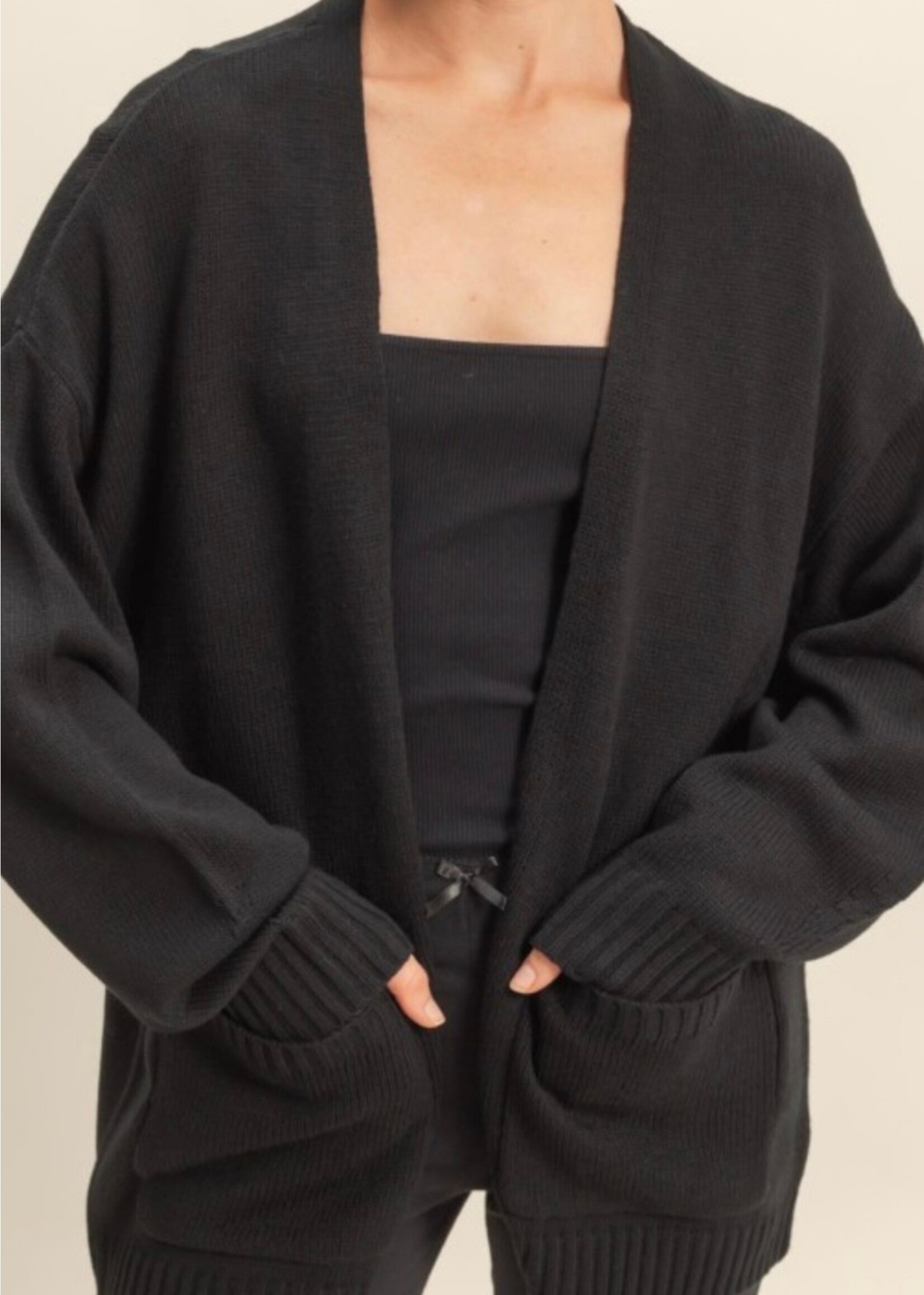 Sendra Oversized Open Front Cardigan