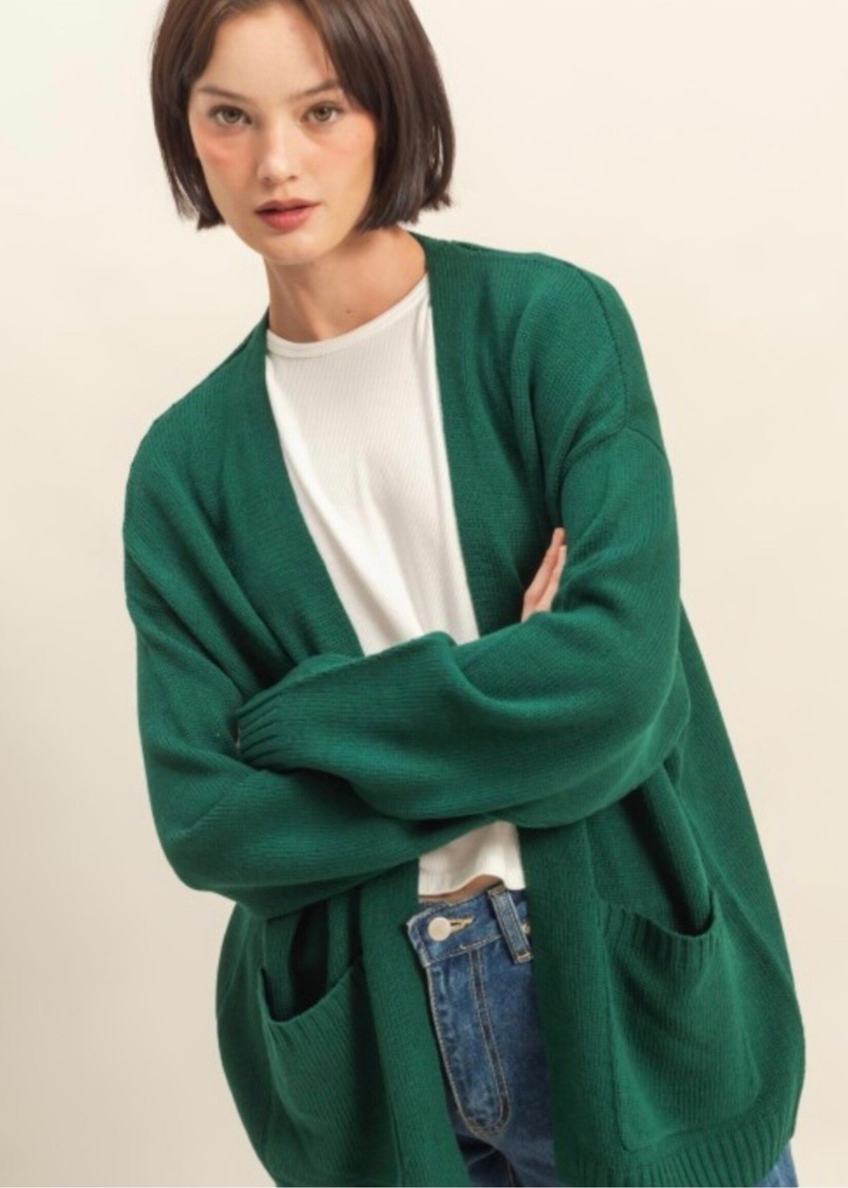 Sendra Oversized Open Front Cardigan