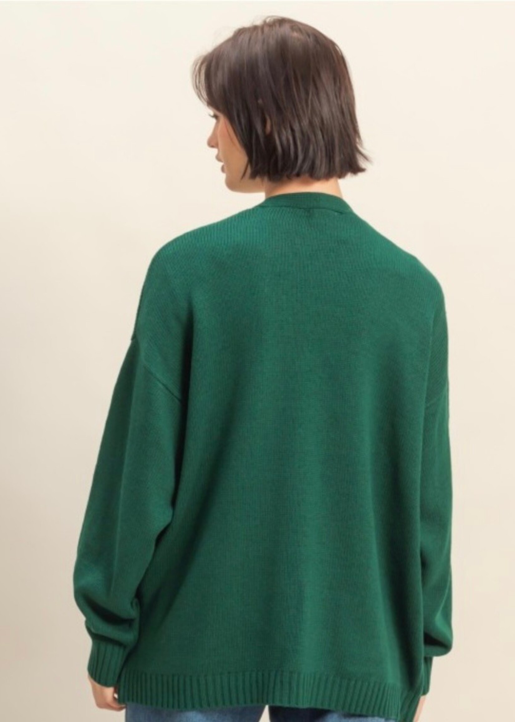 Sendra Oversized Open Front Cardigan