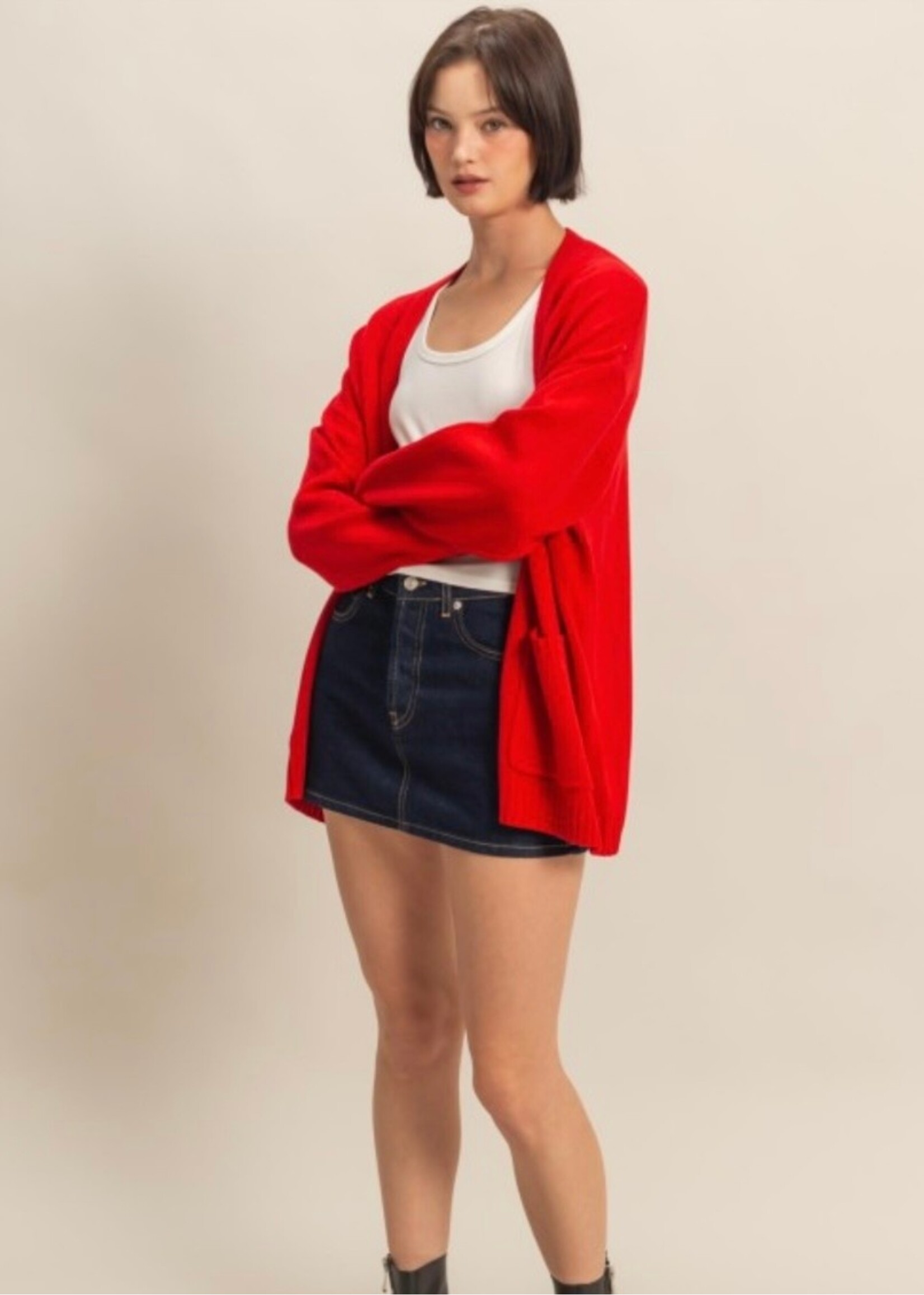 Sendra Oversized Open Front Cardigan