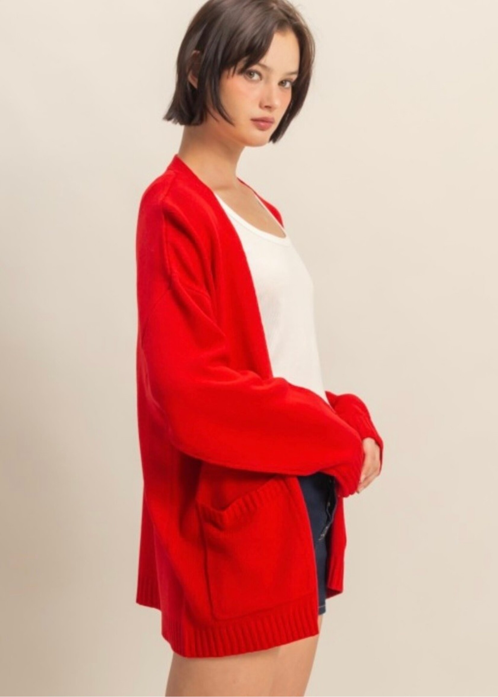 Sendra Oversized Open Front Cardigan