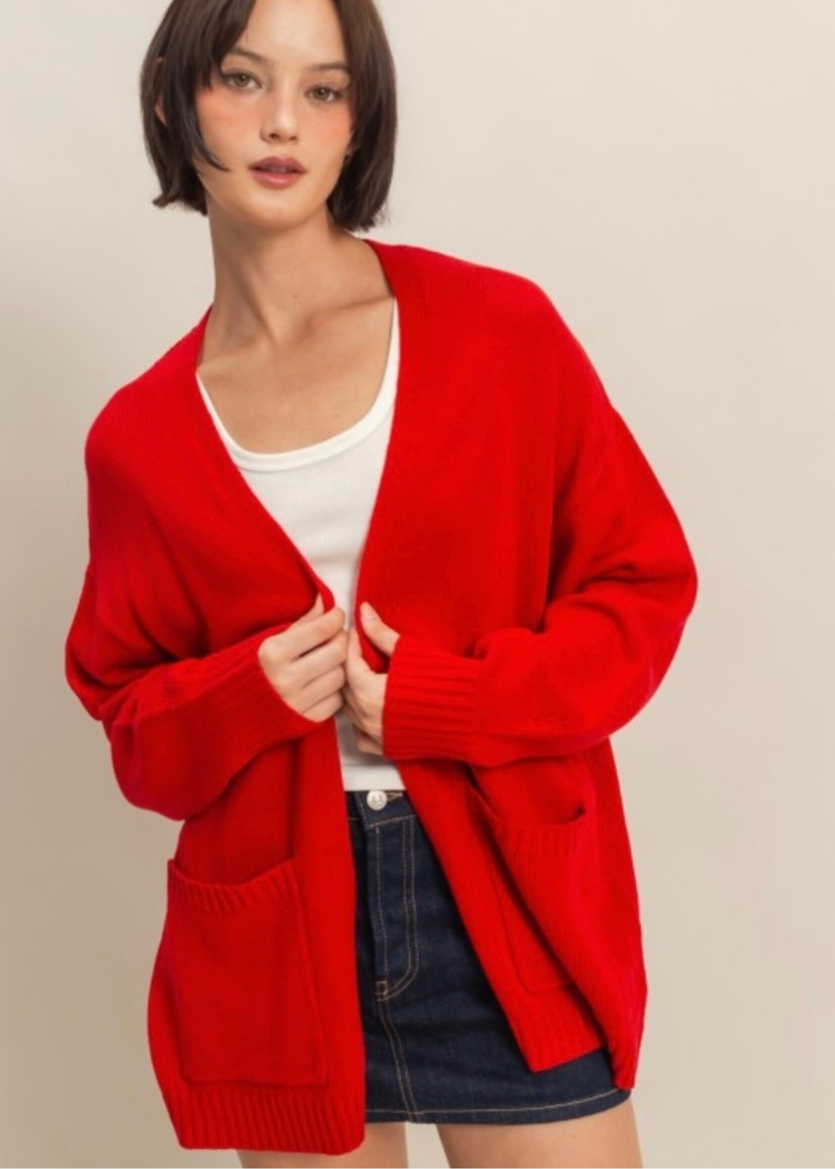 Sendra Oversized Open Front Cardigan