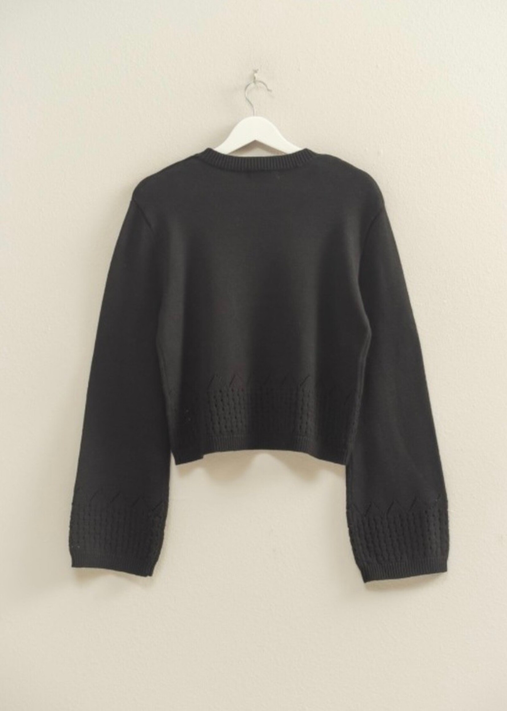 Tanner Eyelet Detailed Sweater