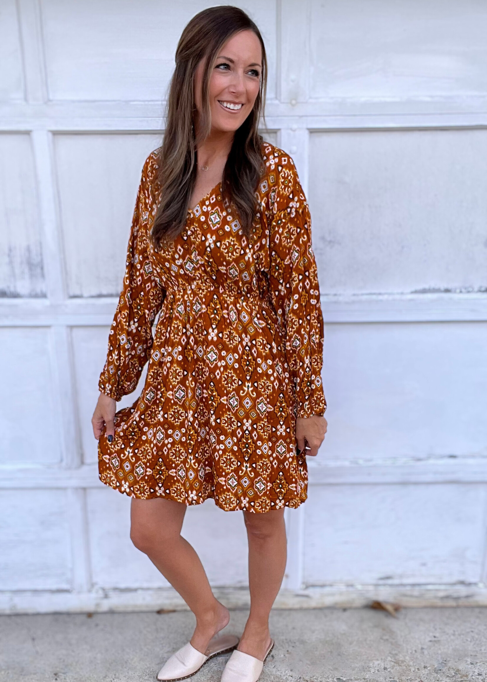 Cider Dreams V-Neck Dress