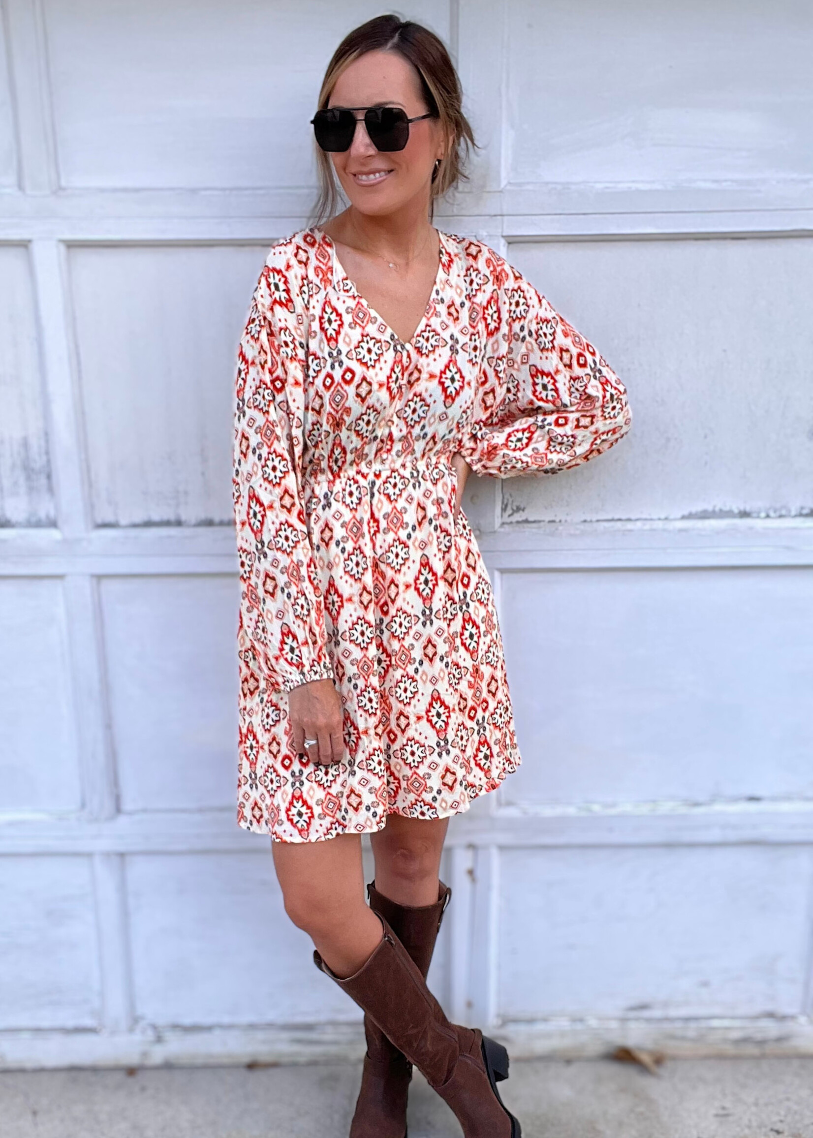 Cider Dreams V-Neck Dress