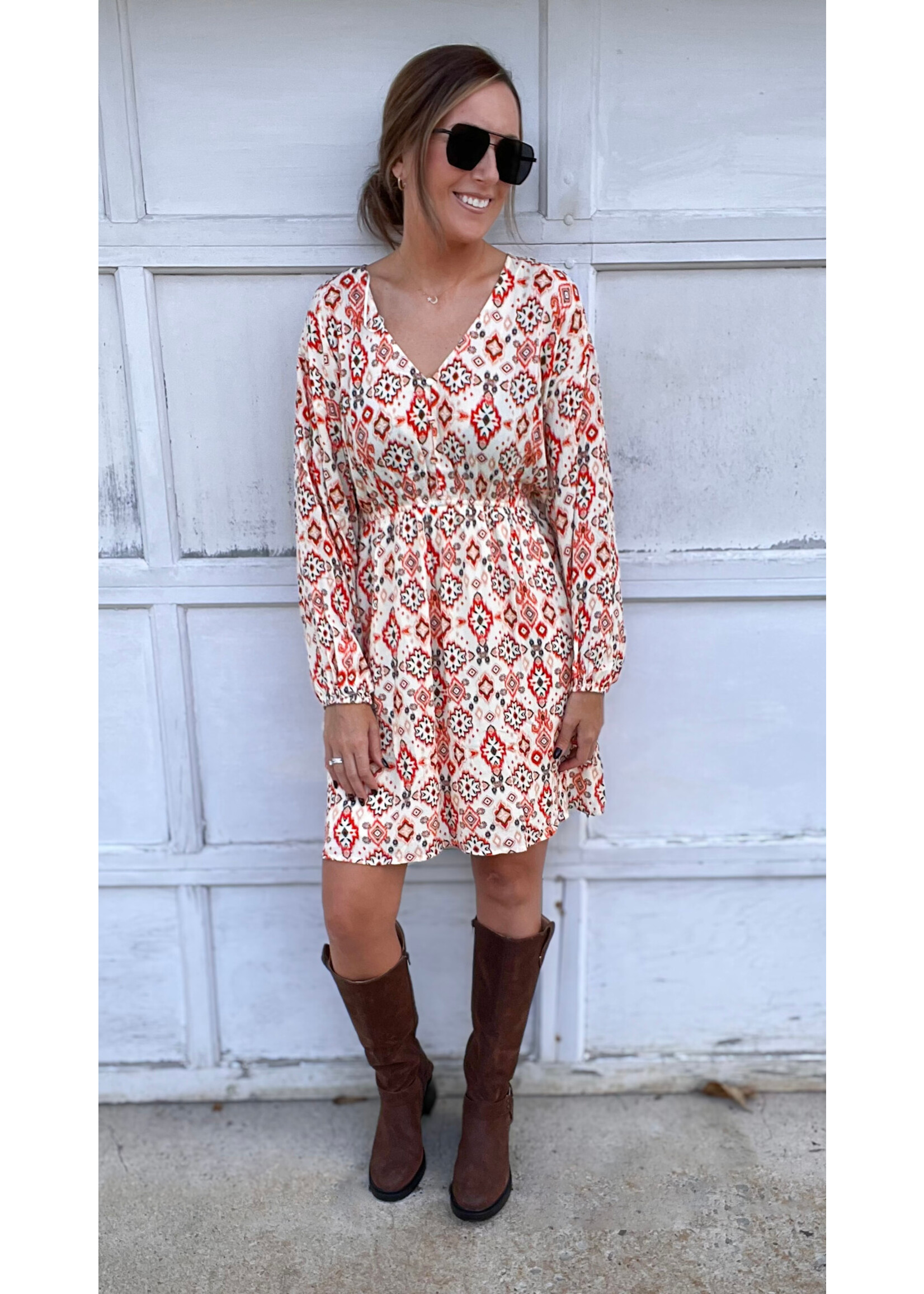 Cider Dreams V-Neck Dress