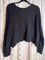 Tia Open Back Textured Top