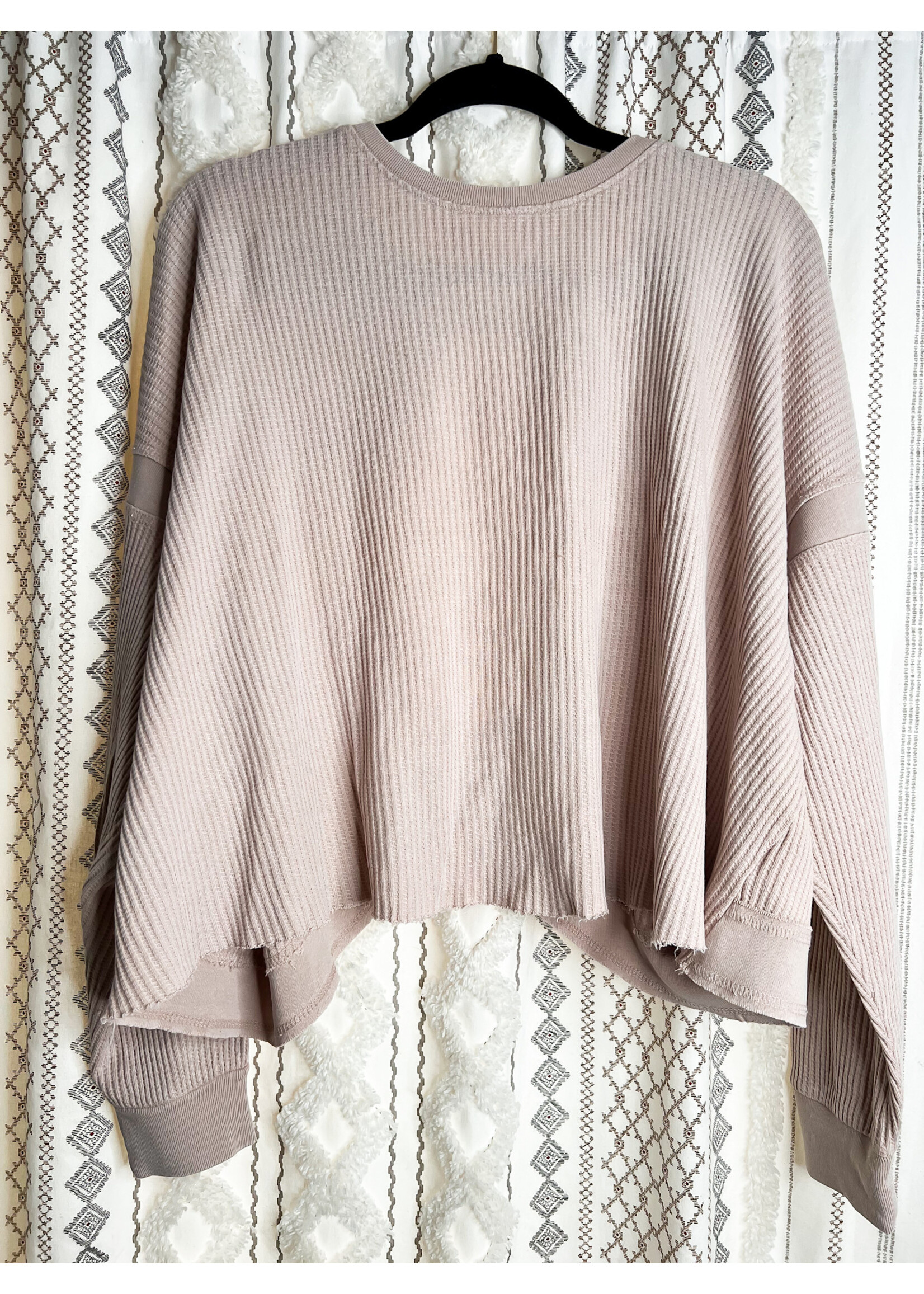 Tia Open Back Textured Top