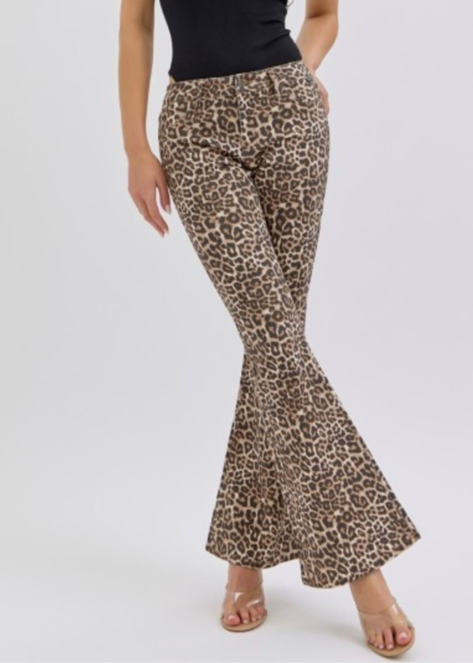 Talk of the Town Leopard Jeans