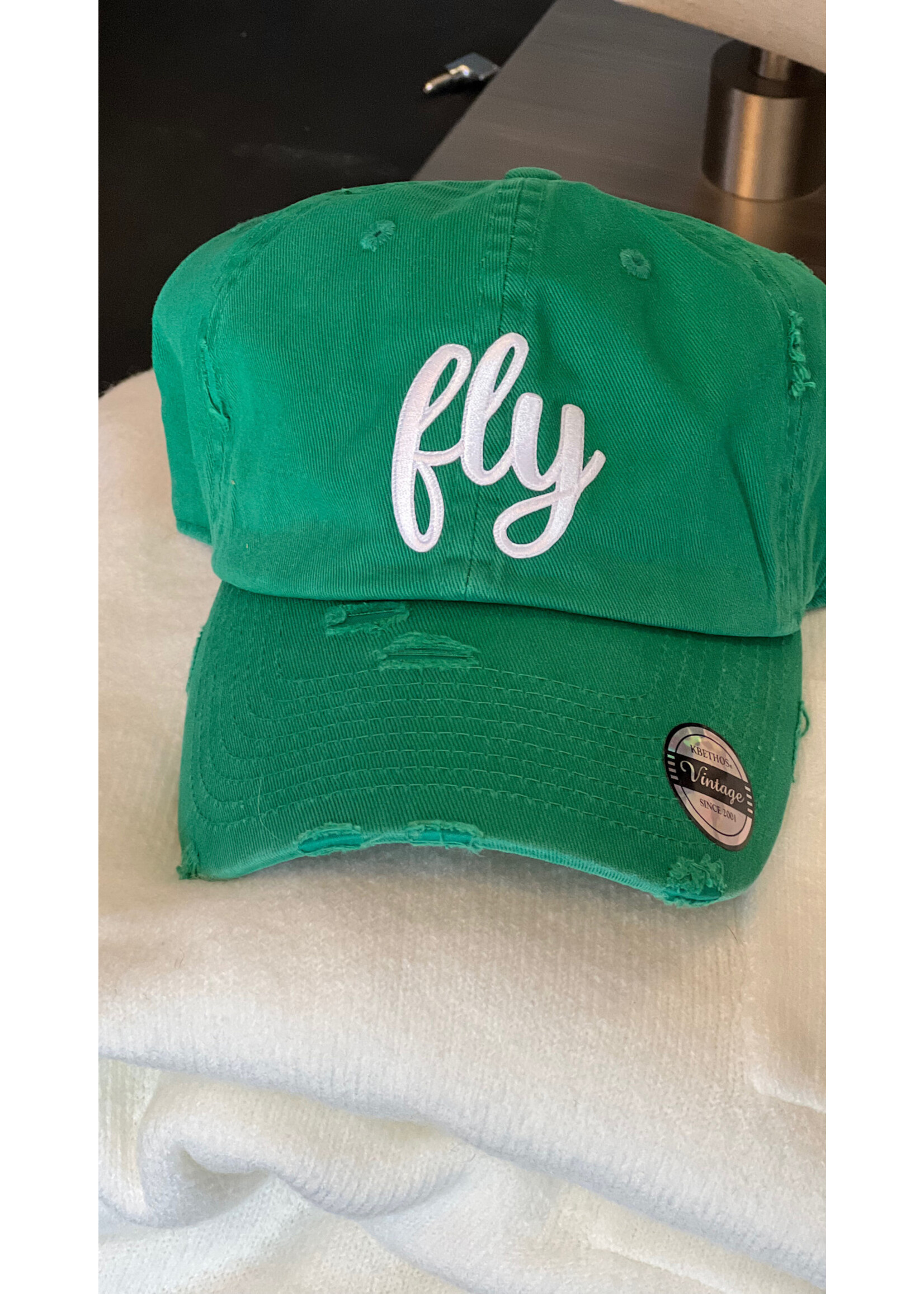 "Fly" Green Adjustable Hat