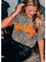 Spooky Bleached Leopard Tee