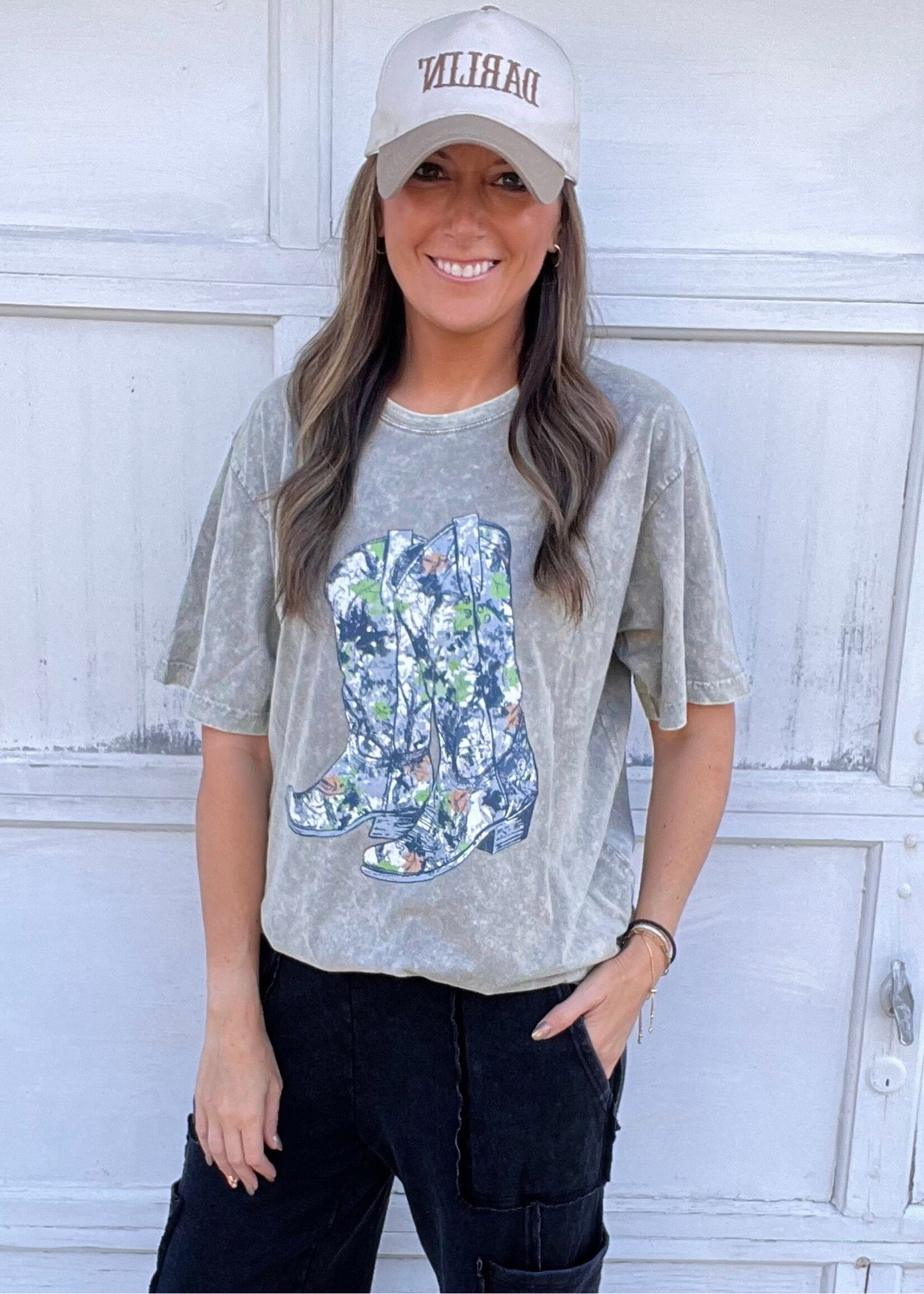 Camo Boots Graphic Tee