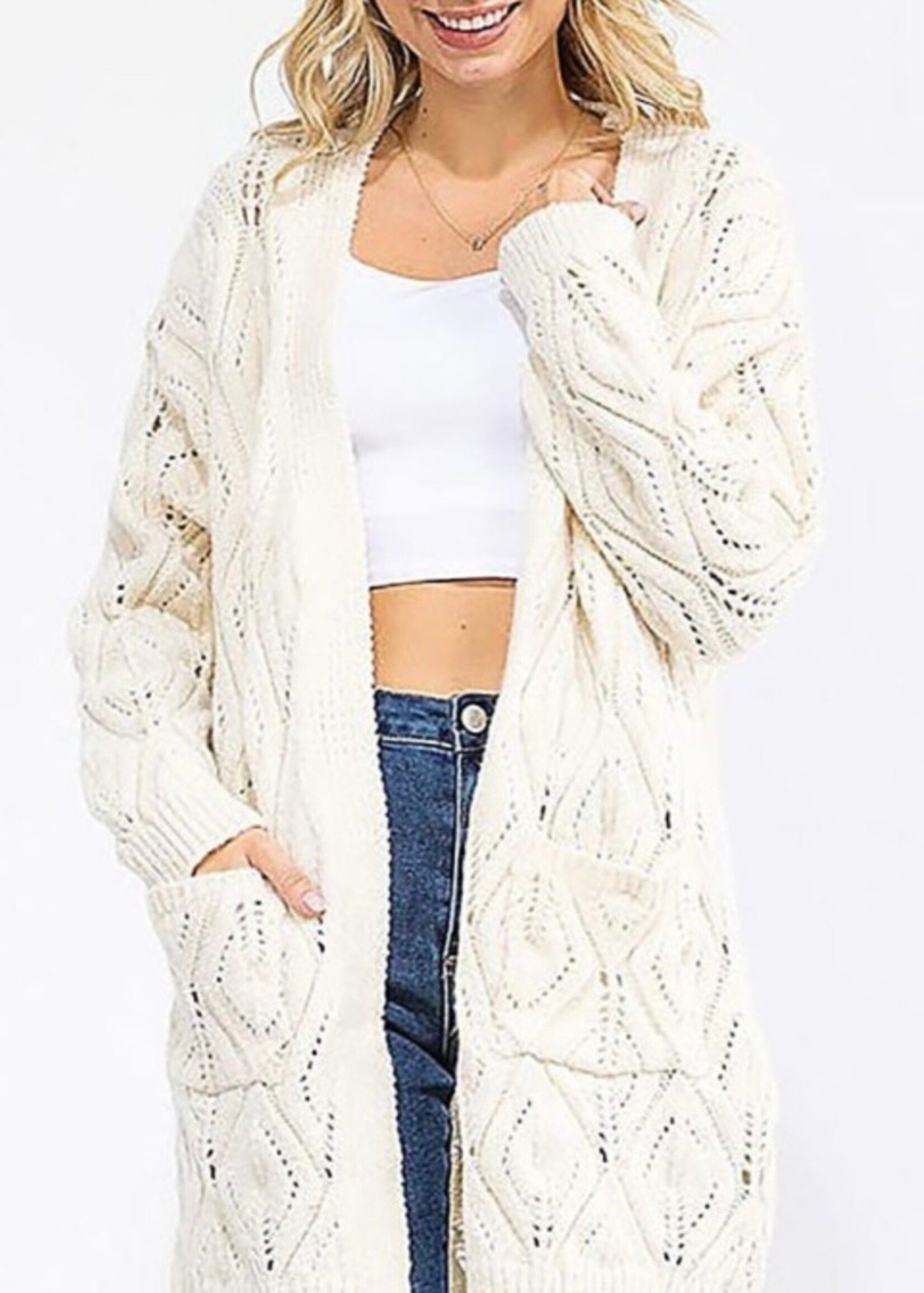 Snowy Mornings Knit Cardigan