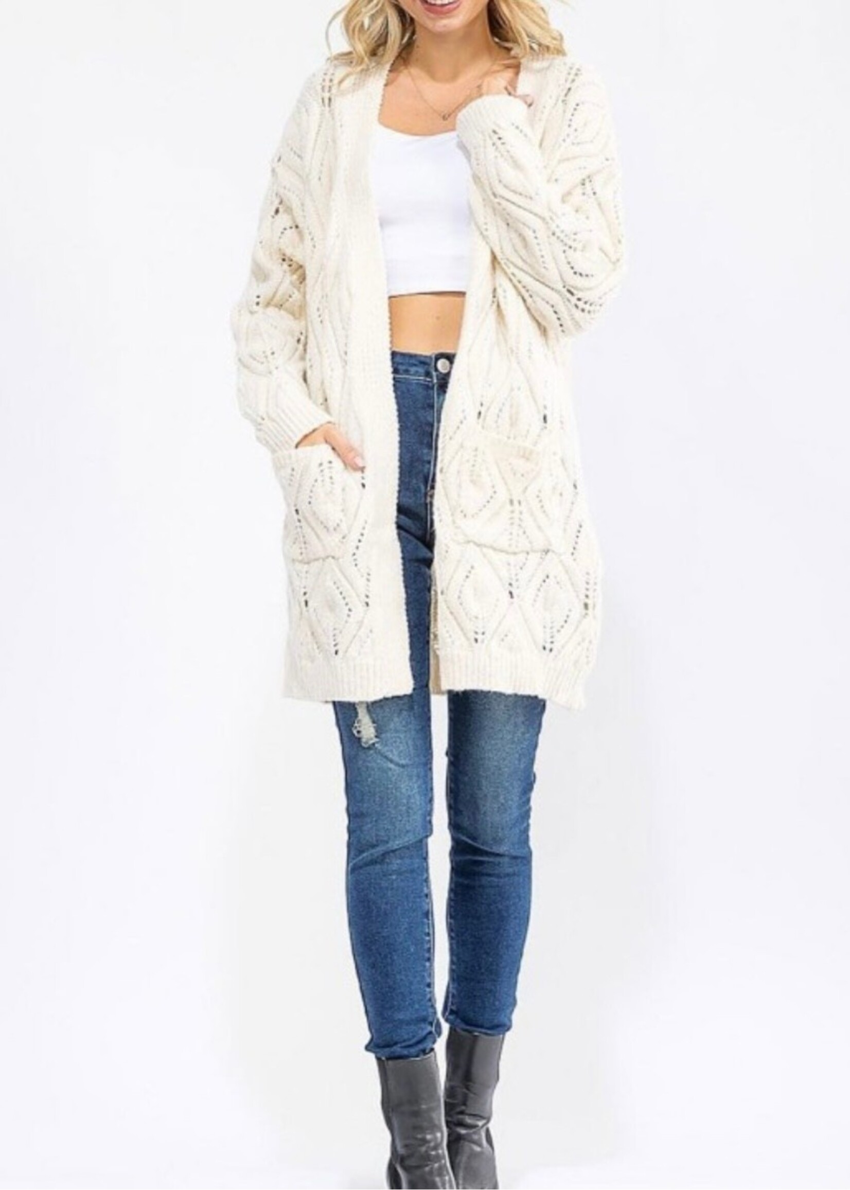 Snowy Mornings Knit Cardigan