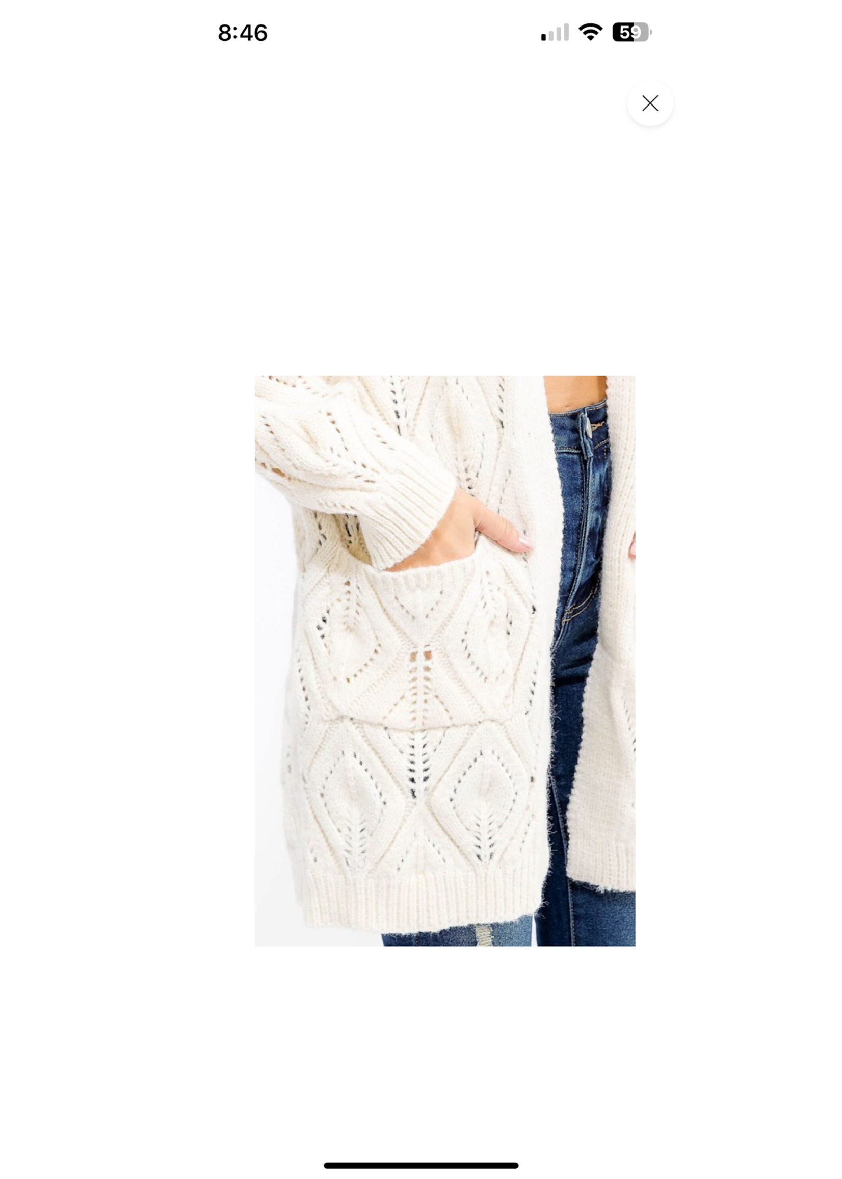 Snowy Mornings Knit Cardigan