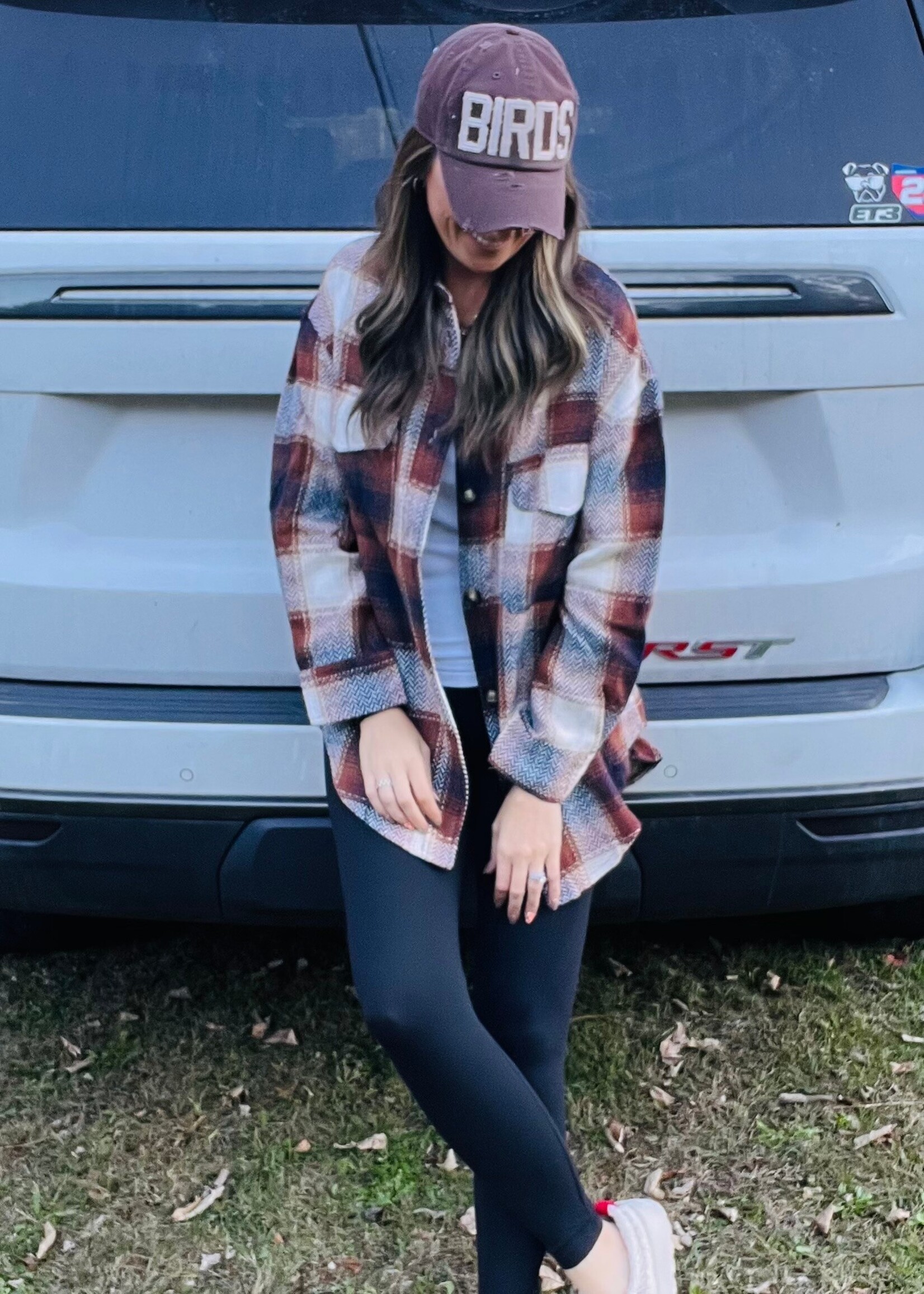 Chestnut Plaid Shacket