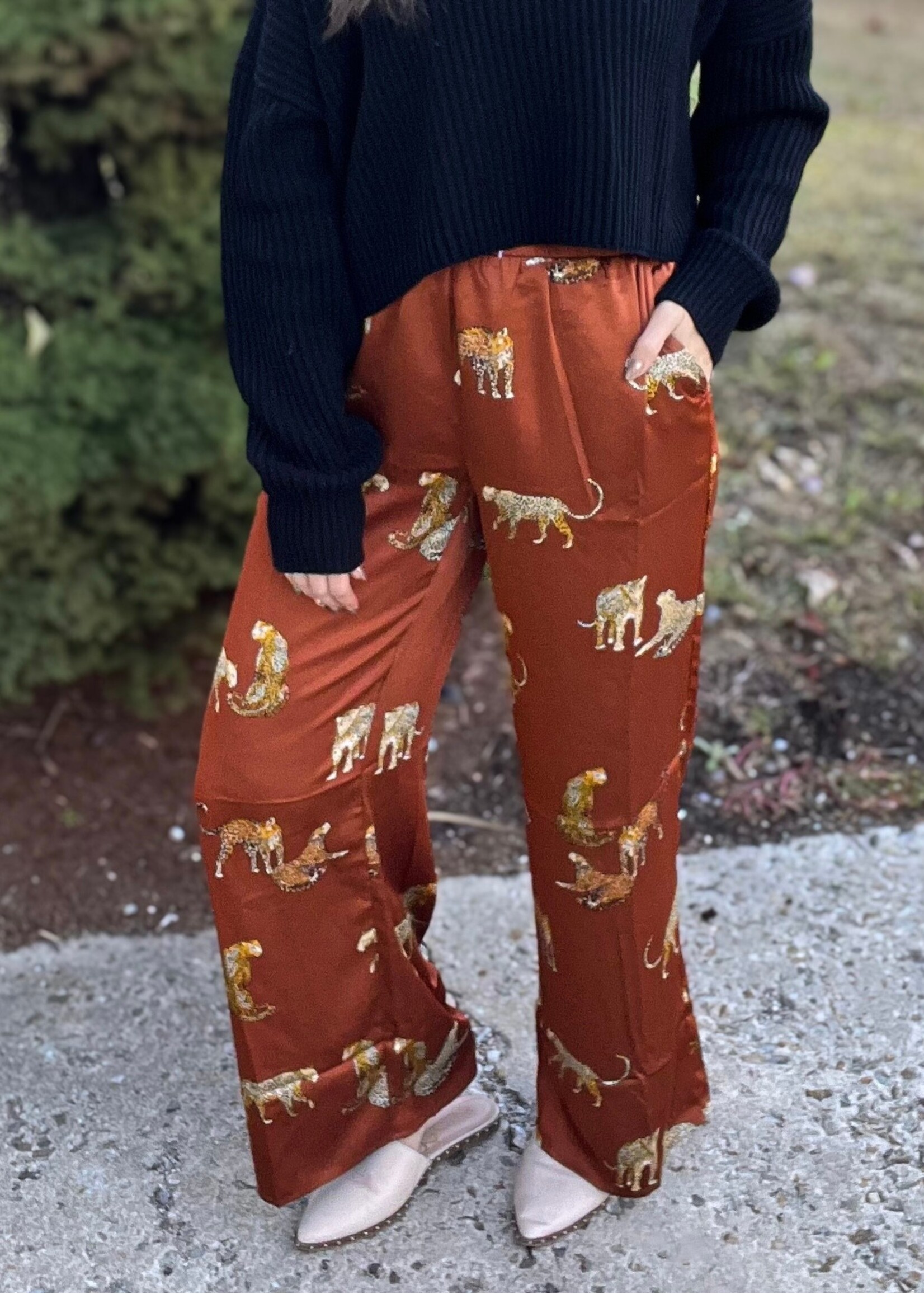 Wild Nights Leopard Pants