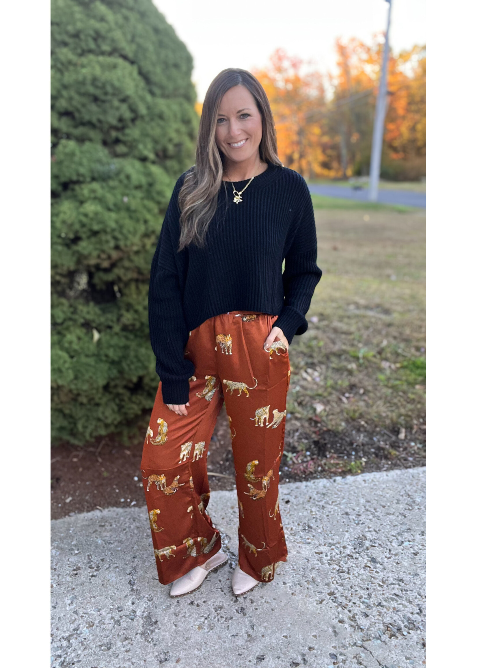 Wild Nights Leopard Pants